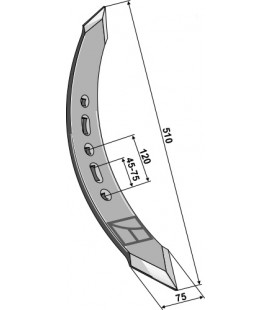 Twisted stubble point - right model