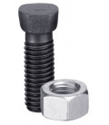 Plough bolt M12 x 1,75 x 34 with hexagon nut