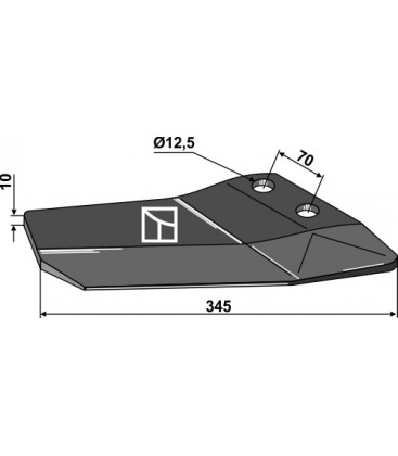 Replacement wing - right