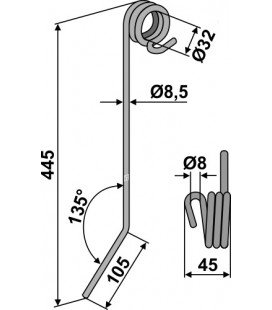 Ogräspinne Ø8,5mm Hatzenbichler