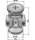 Bearing compl. for 40x40 square shaft