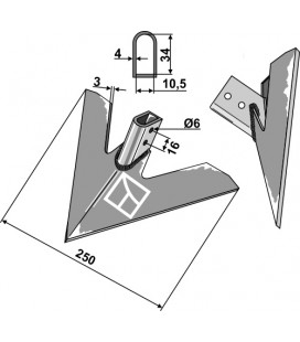 Gåsfot 200mm Hatzenbichler