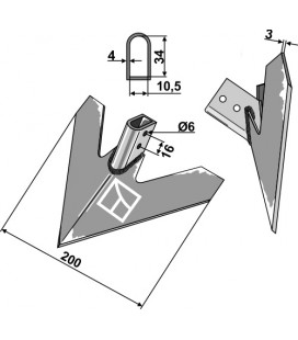 Gåsfot 200mm Hatzenbichler