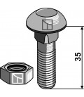 Bolt - M12x1,75x35 - 10.9