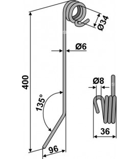 Ogräspinne Ø6mm Hatzenbichler