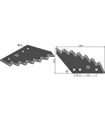 Food mixer knives - hard metal faced