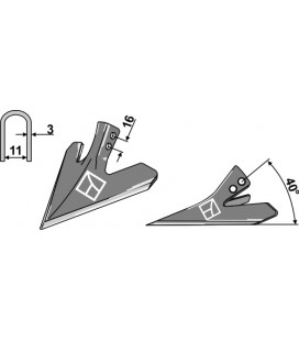 Chipping share 140mm