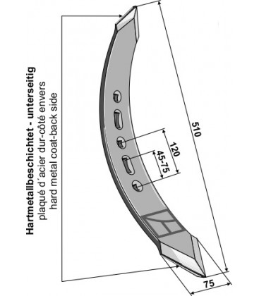 Twisted stubble point - right model