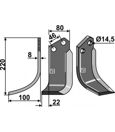 Blade, left model