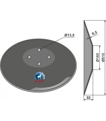 Plain disc Ø510x6,5