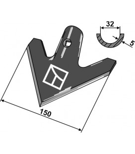 Gåsfot 150mm