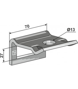 Clamps for tine 40 x 12