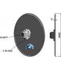 Seed drill disc Ø382x4 - compl.