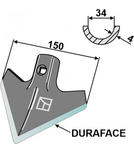 Gåsfot 150mm DURAFACE