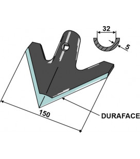 Gåsfot 150mm DURAFACE