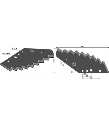 Food mixer knives - hard metal faced