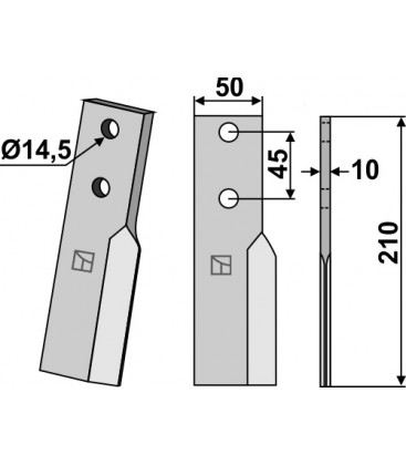 Rotary tine