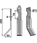 Rotary tine, left model