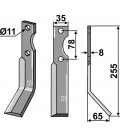 Rotary tine, right model