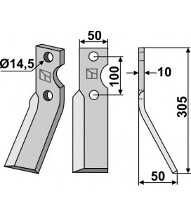 Rotary tine, right model