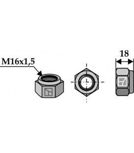 Self-locking nut M16x1,5