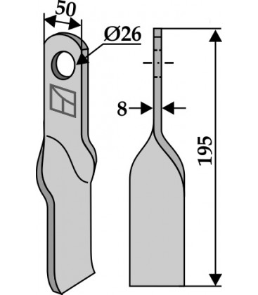 Twisted blade