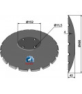 Notched disc with flat neck Ø460