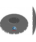 Notched disc with flat neck Ø460