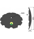 Notched disc Ø510x4,5