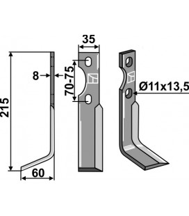 Rotary tine, left model