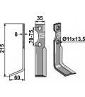 Rotary tine, left model