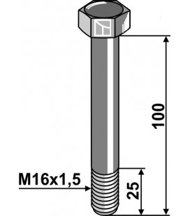 Bult M16x1,5 x 100 - 10.9