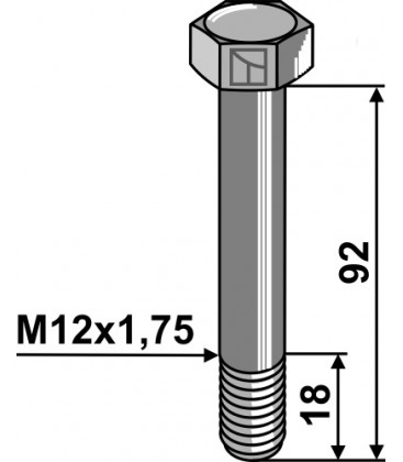 Bolt M12x1,75 - 12.9