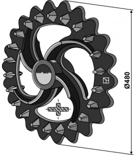 Crosskill ring - Ø480mm