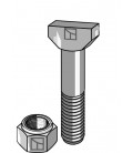 Hammer-head bolt 10x65 with self-locking nut 8.8