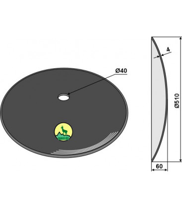 Plain disc Ø510x4