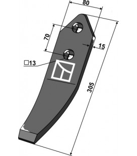 Spets 305x80x15mm Amazone