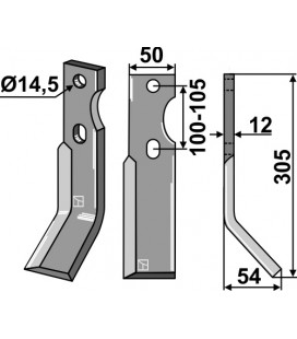 Rotary tine, right model