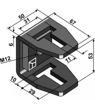 Clamp 64mm