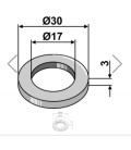 Washer Ø30x3xØ17