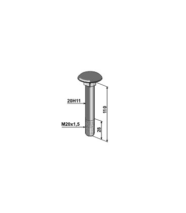 Bolt M20x1,5