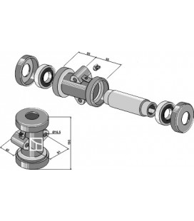 Bearing compl. for square shaft