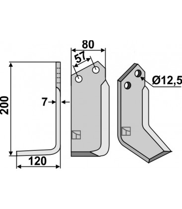 Blade, left model