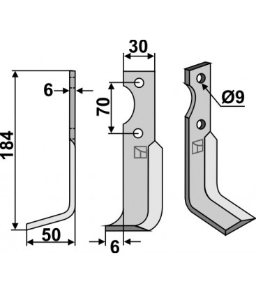 Blade, left model