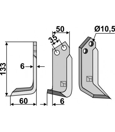 Blade, left model