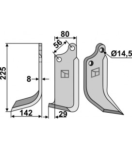 Blade, left model