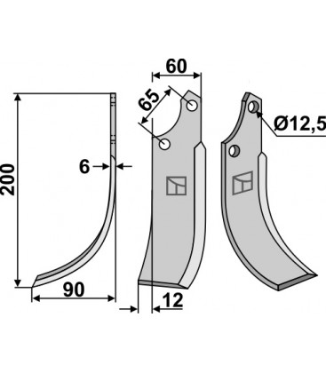 Blade, left model