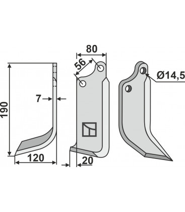 Blade, left model