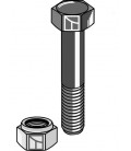 Bult med låsmutter M16x2-10.9