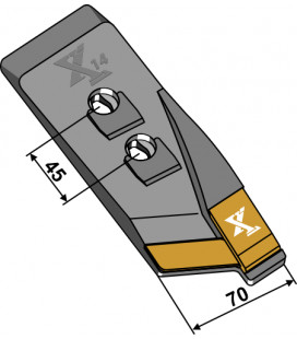 Ploughshare point- right